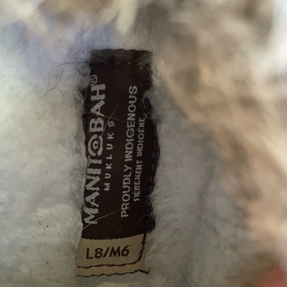 Manitobah Fur Lined Moccasin Slippers - Picture 3 of 4